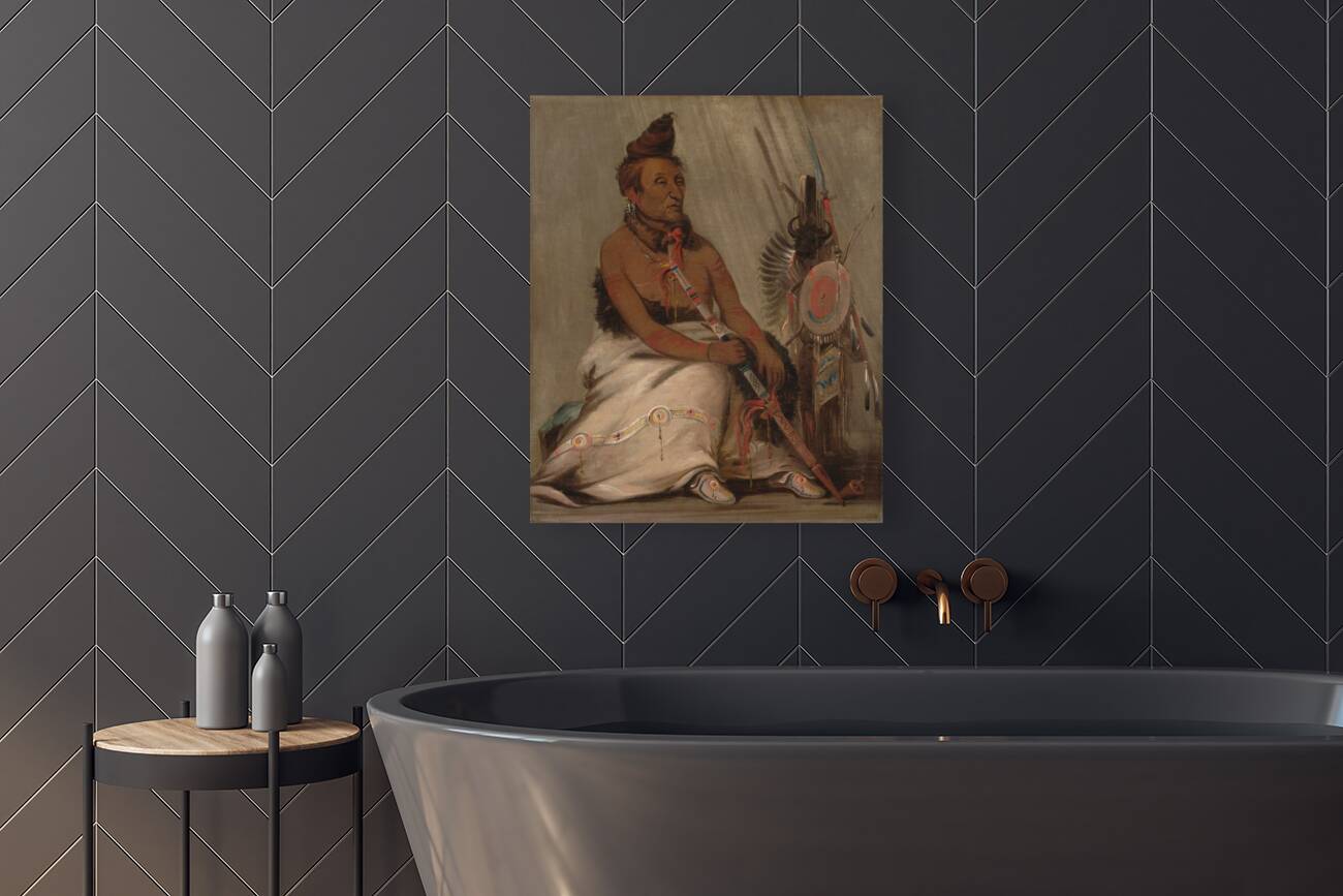 Eh-Toh’k-Pah-She-Pée-Shah Black Moccasin Aged Chief 1832 Reproduction