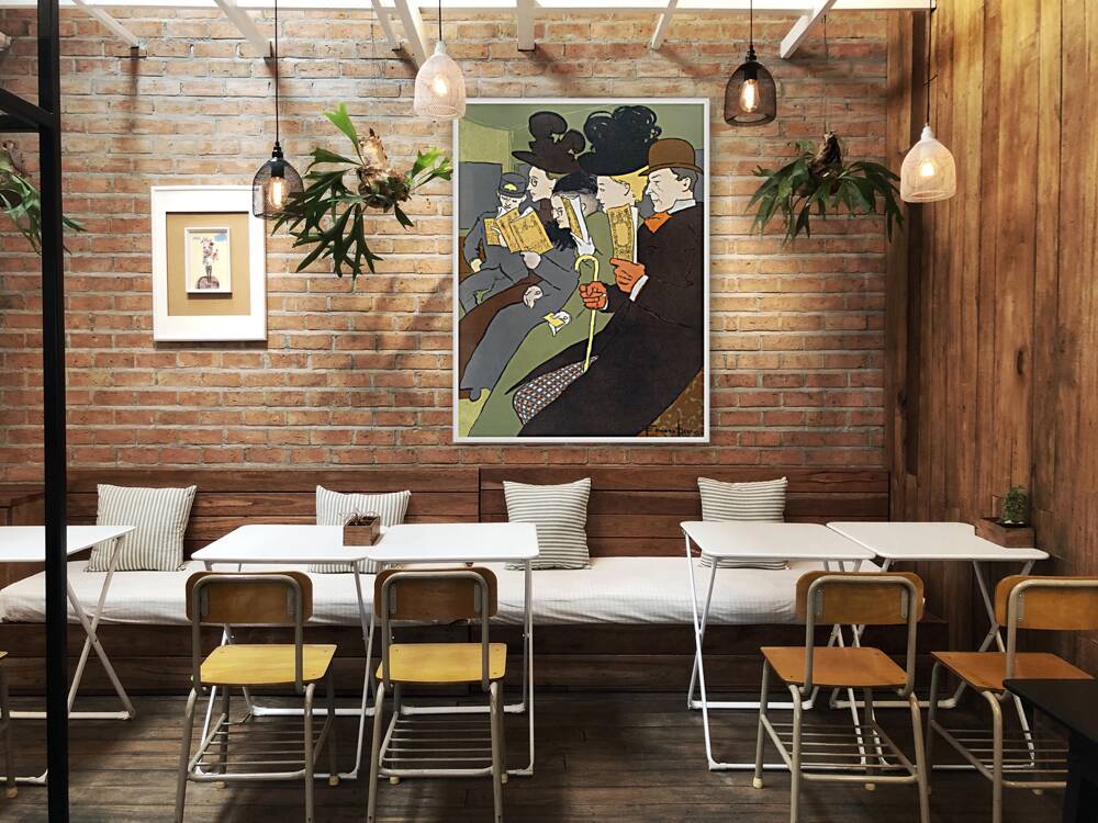 People reading books 1895 by Edward Penfield Reproduction