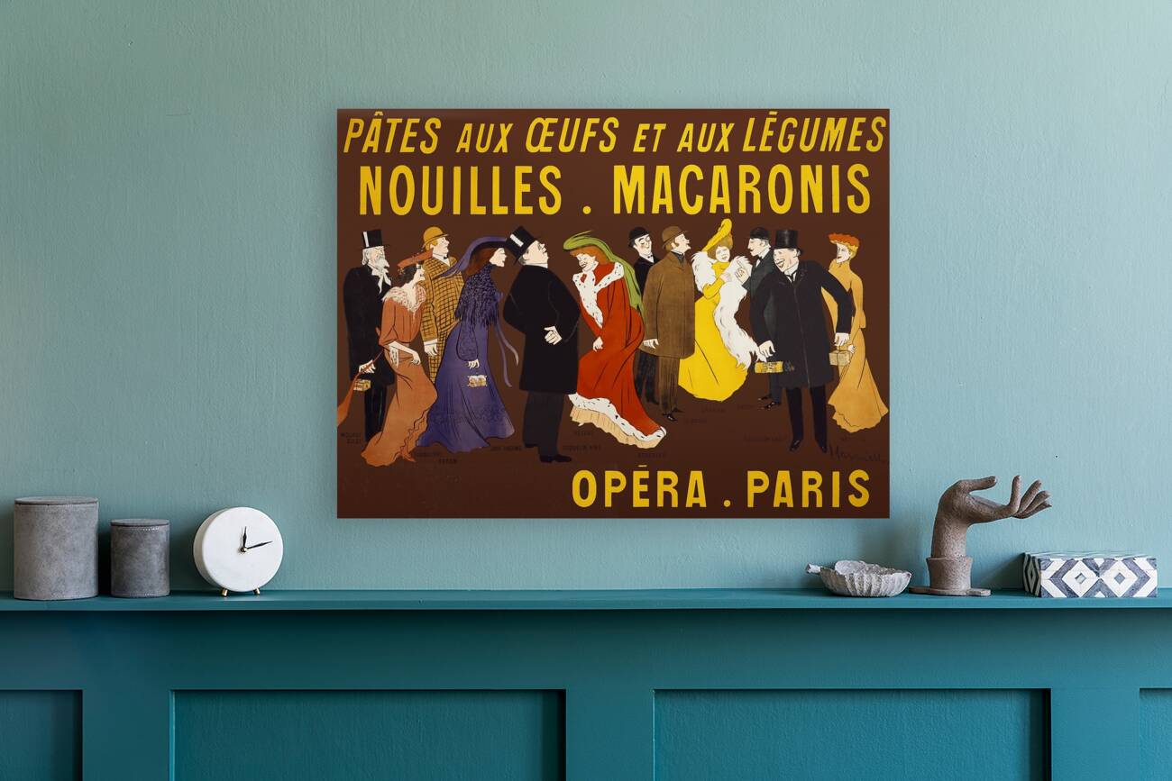 Celebrities holding packages of the product 1901 by Leonetto Cappiello Reproduction