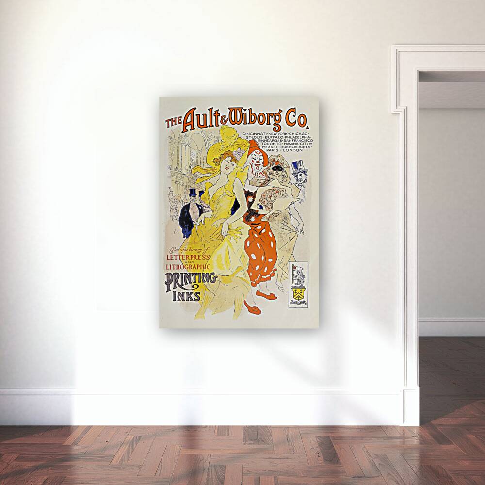 Ault and Wiborg Ad. 042 1890-1913 Poster by Jules Chéret Reproduction