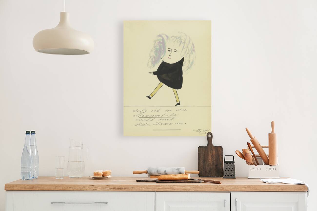 ‘Sitzt ich in der Strassenbahn…’ 1931  My Pictures Become Wilder and Wilder By John Elsas Reproduction