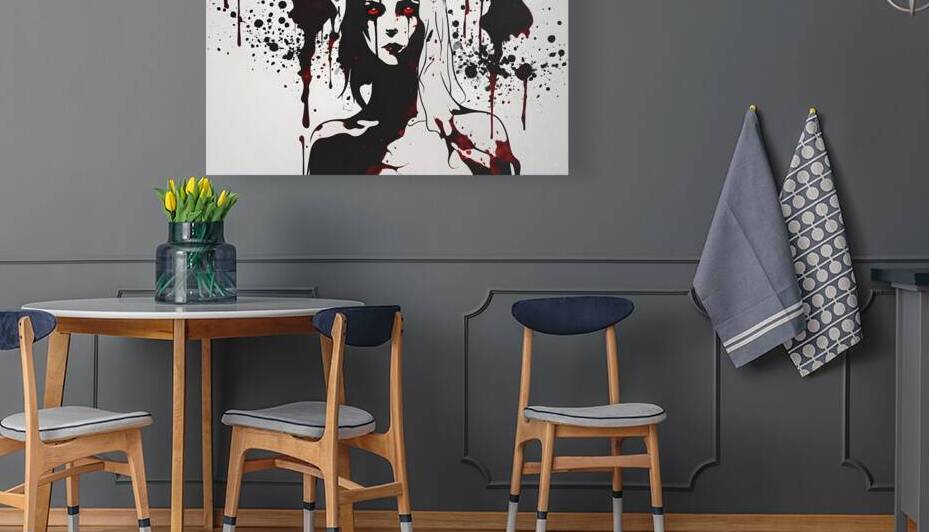 Blood Splashes Across Her Face By ISHISH by IStockHistory com