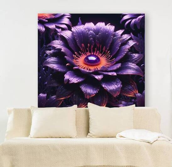 Glowing Ultraviolet Punk Flower By ISHISH by IStockHistory com