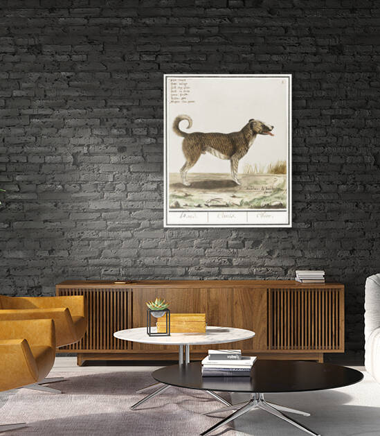 Dog in vintage style by IStockHistory com