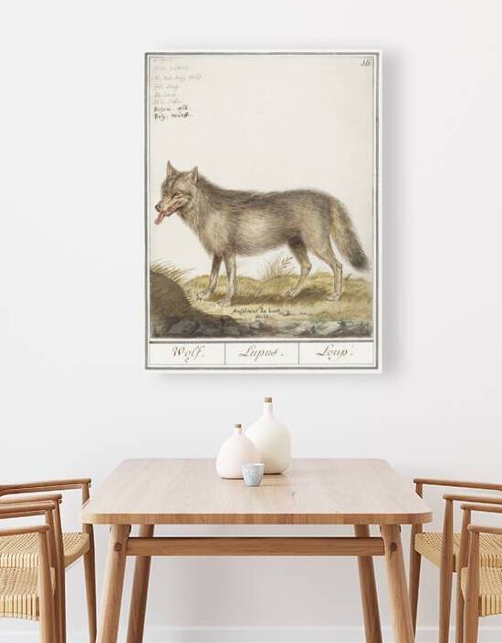 Wolf in vintage style by IStockHistory com