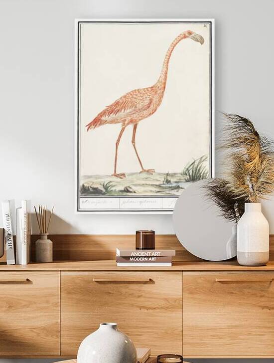 Flamingo in vintage style by IStockHistory com