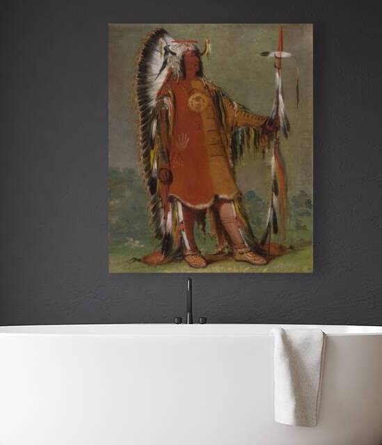 Máh-To-Tóh-Pa Four Bears Second Chief In Full Dress 1832 by IStockHistory com