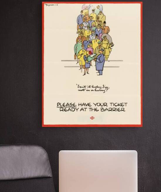 Please Have Your Ticket Ready at the Barrier by IStockHistory com