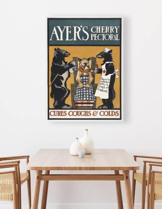 Vintage Ayers Cherry Pectoral Poster ca. 1890-1907 by Edward Penfield by IStockHistory com