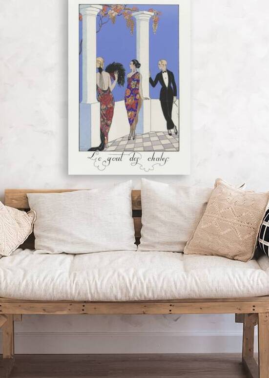 Le gout des chales: France XXe siecle 1923 fashion illustration  by George Barbier.  by IStockHistory com