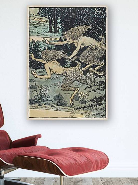 Les Petites Faunesses 1896 Illustration by Eugène Samuel Grasset by IStockHistory com