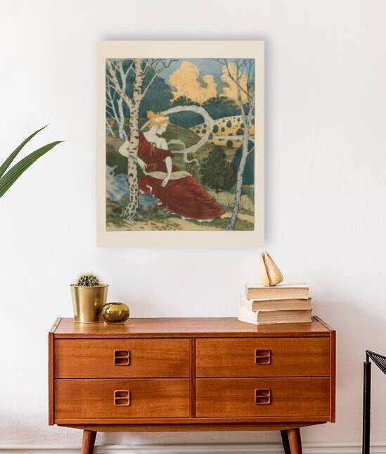 Dans Les Bois ca. 1899 Illustration by Eugène Samuel Grasset by IStockHistory com