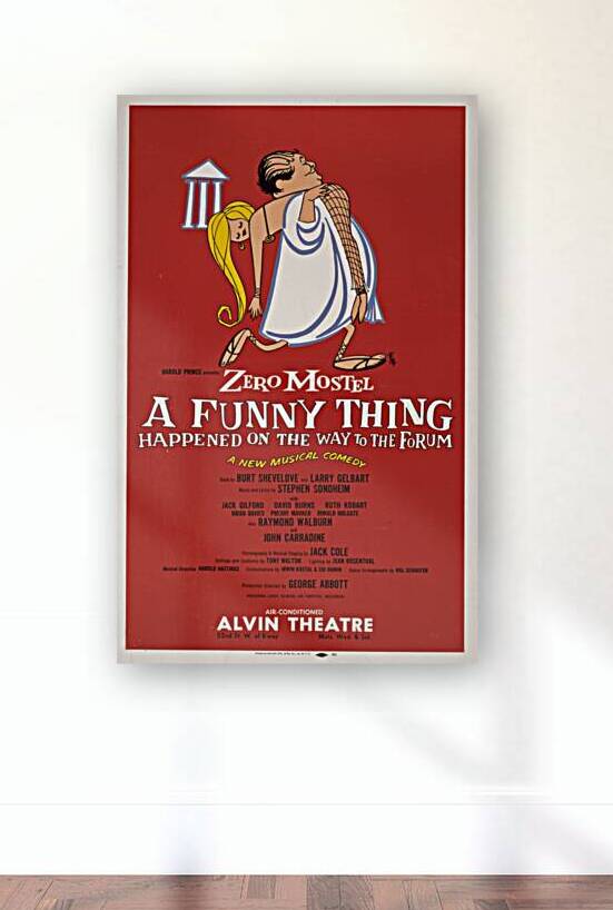 A funny thing happened on the way to the forum 1962American 1905–1970 Artcraft Lithograph Poster by IStockHistory com