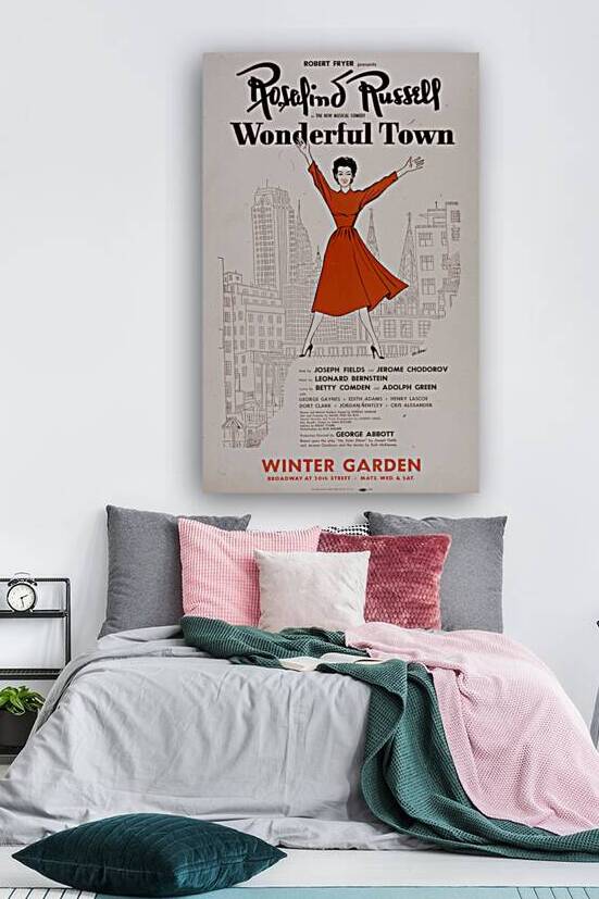 Rosalind Russell in the new musical comedy Wonderful Town 1953 Artcraft Lithograph Poster 1905–1970 by IStockHistory com