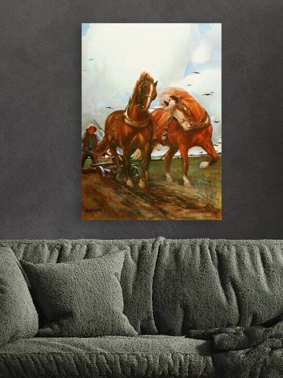 Suffolk Horses Christopher Clark English 1875–1942 by IStockHistory com