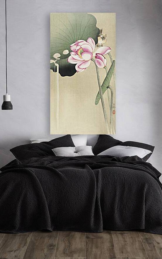 Songbird and Lotus 1900 - 1936 by Ohara Koson 1877-1945. by IStockHistory com