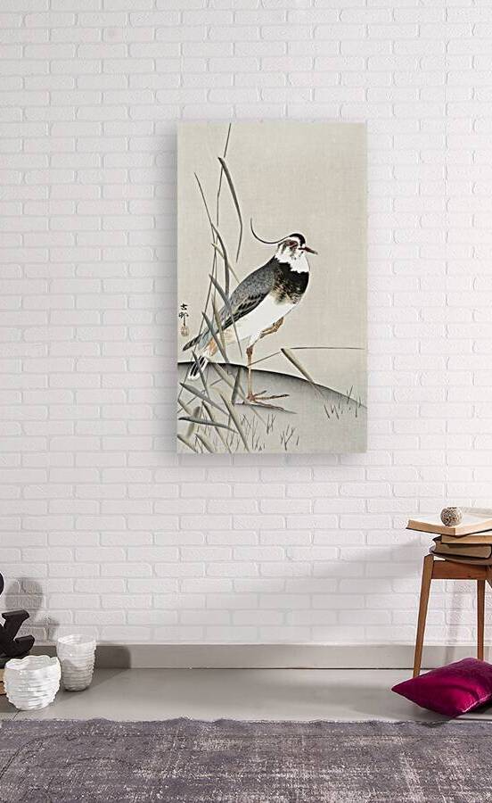 Lapwing and reed Ohara Koson 1900 - 1930 by Ohara Koson 1877-1945. by IStockHistory com