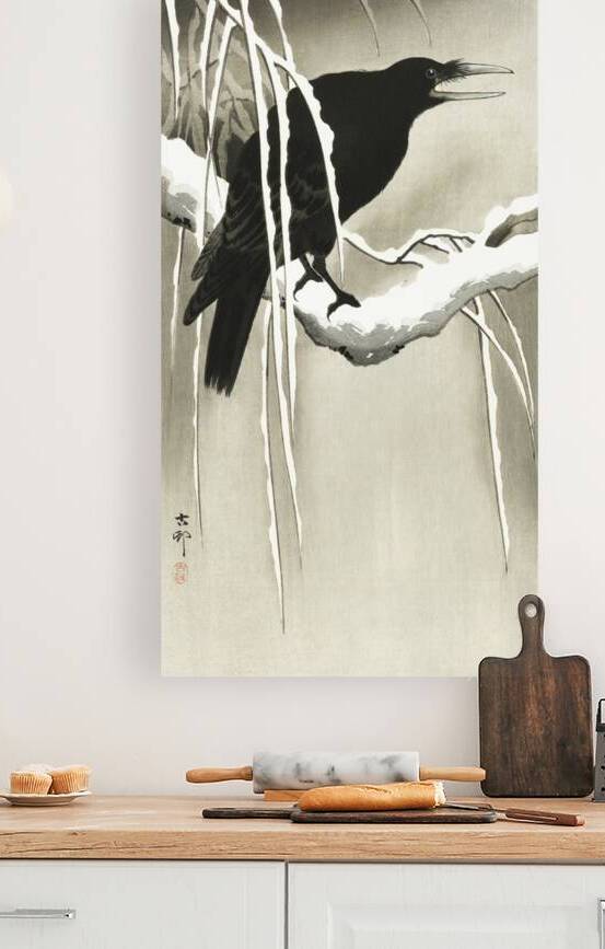 Monkey in cockatoo 1900 - 1930 by Ohara Koson 1877-1945. by IStockHistory com