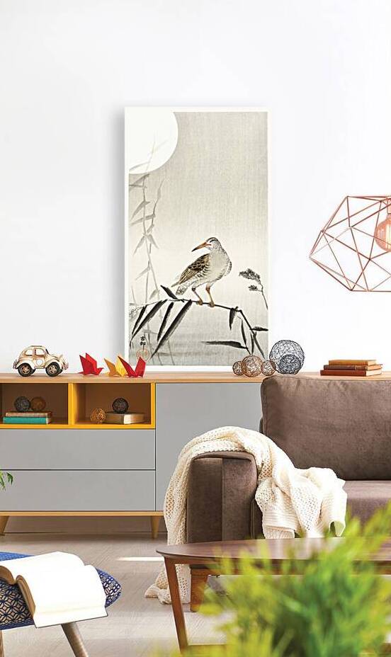 Black horseman on bamboo branch 1900 - 1936 by Ohara Koson1877-1945. by IStockHistory com