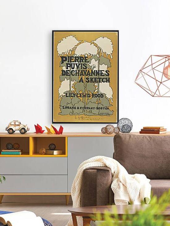 Poster showing flower illustration 1895 print by Ethel Reed and Lily Lewis Rood. by IStockHistory com