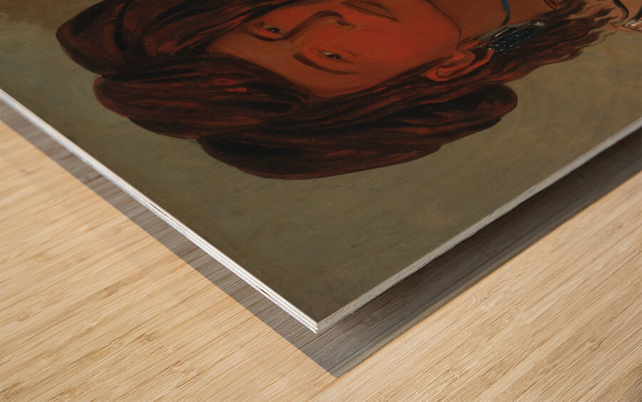 Ha-wón-je-tah One Horn Head Chief of the Miniconjou Tribe Wood print